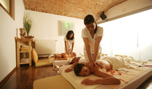 Romantic massage for two