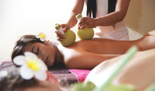 Le massage aux herbes