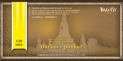 Bon cadeau massage de Prague - 120 min.